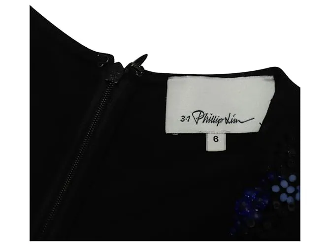 3.1 Phillip Lim 3.1 Vestido sin mangas con adornos Phillip Lim en viscosa negra Negro 