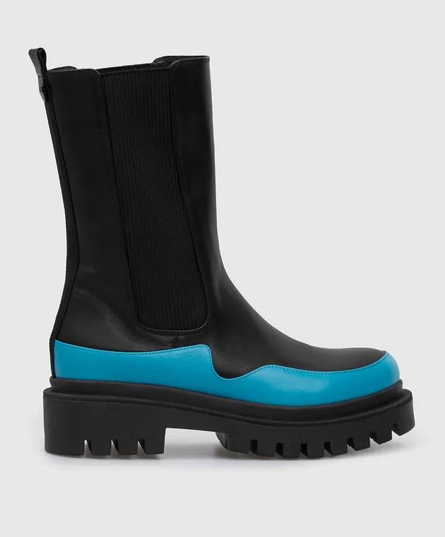 Babe Pay Pls Leather chelsea with contrast panel