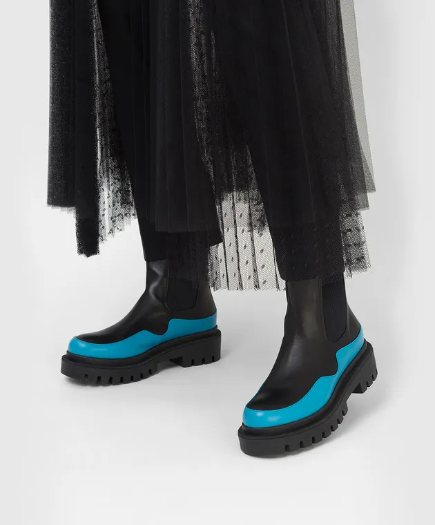 Babe Pay Pls Leather chelsea with contrast panel