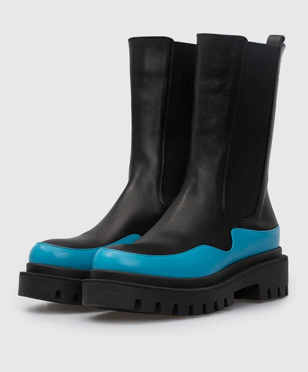 Babe Pay Pls Leather chelsea with contrast panel