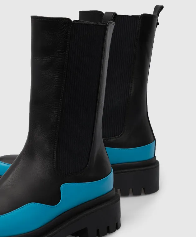 Babe Pay Pls Leather chelsea with contrast panel