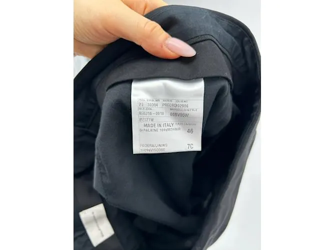 BALENCIAGA Pantalón T.ÉL 46 Lana Negro 