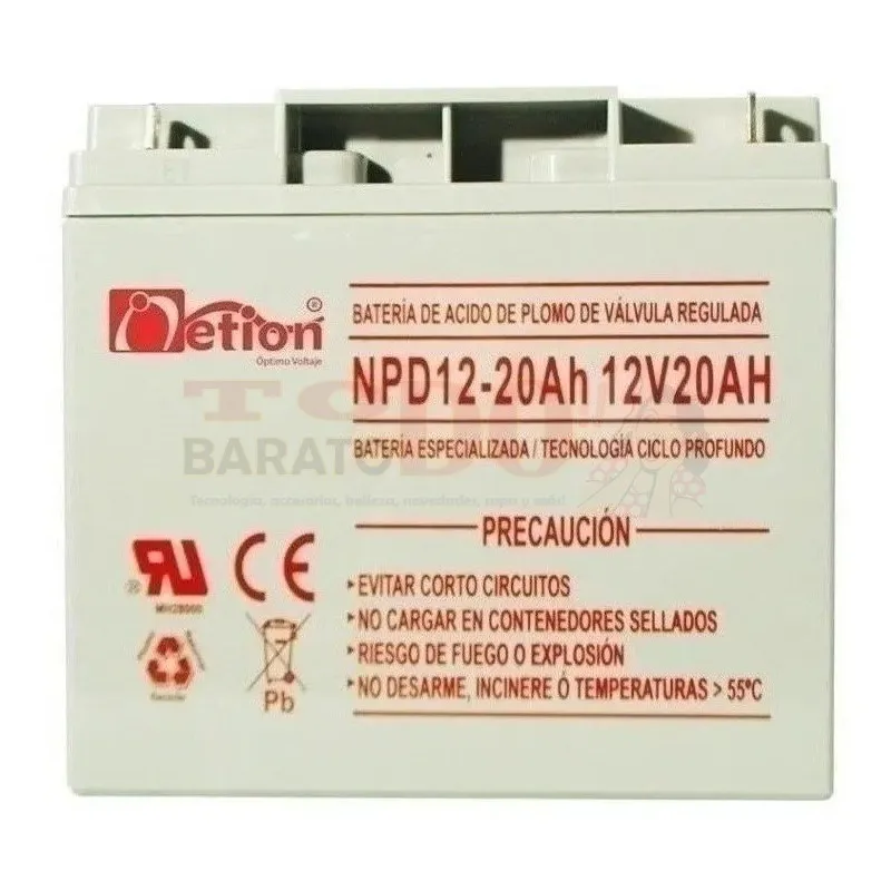 Batería Ciclo Profundo 12v 20ah Energía Solar