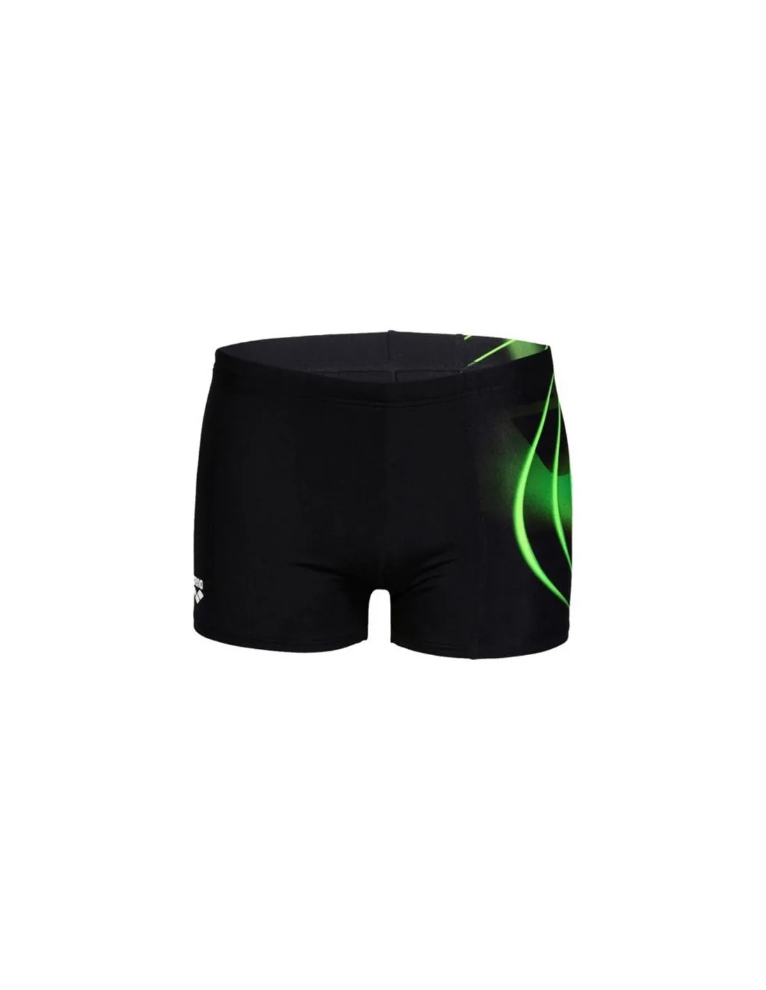 Bañador de Natación Arena Swim Short Graphic Black/Soft Green Hombre