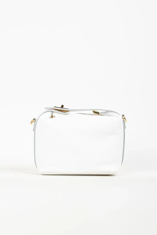 BOLSO DE PIEL DRILU  BLANCO