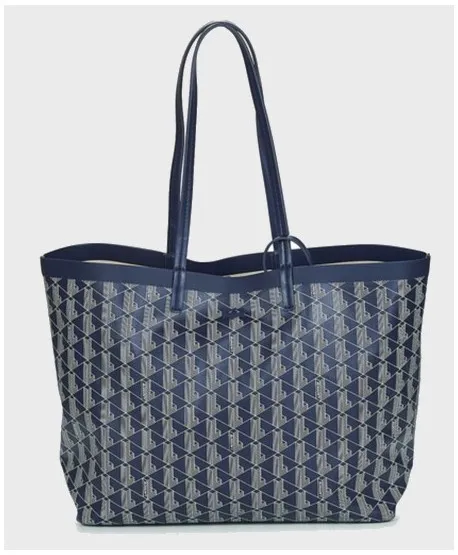 Bolso Tote LACOSTE Zely Lona Azul Mujer