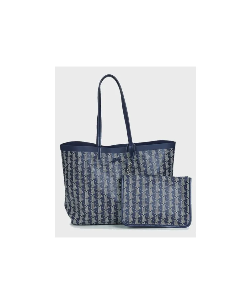 Bolso Tote LACOSTE Zely Lona Azul Mujer