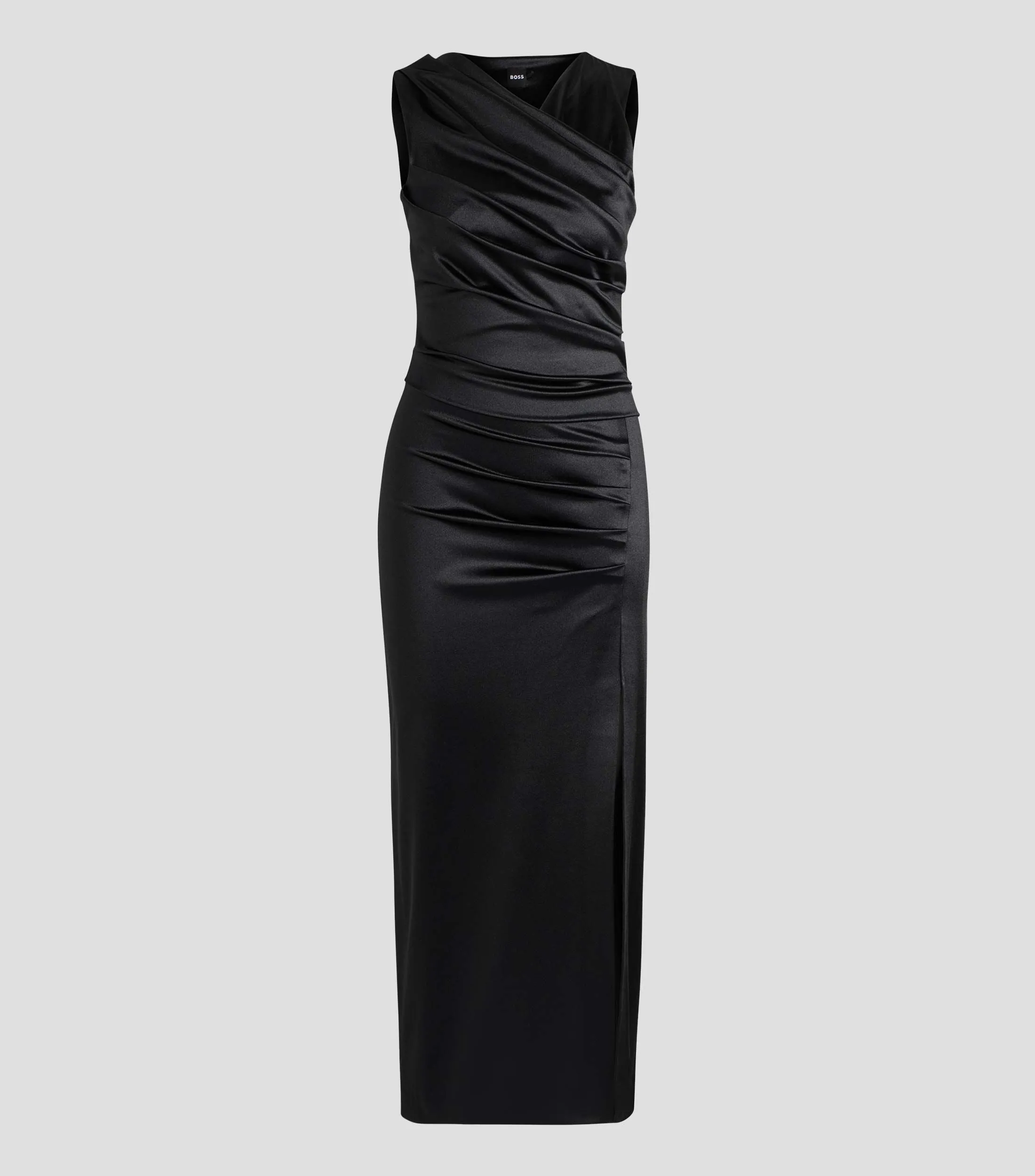 Boss Vestido largo cruzado con efecto reluciente Mujer