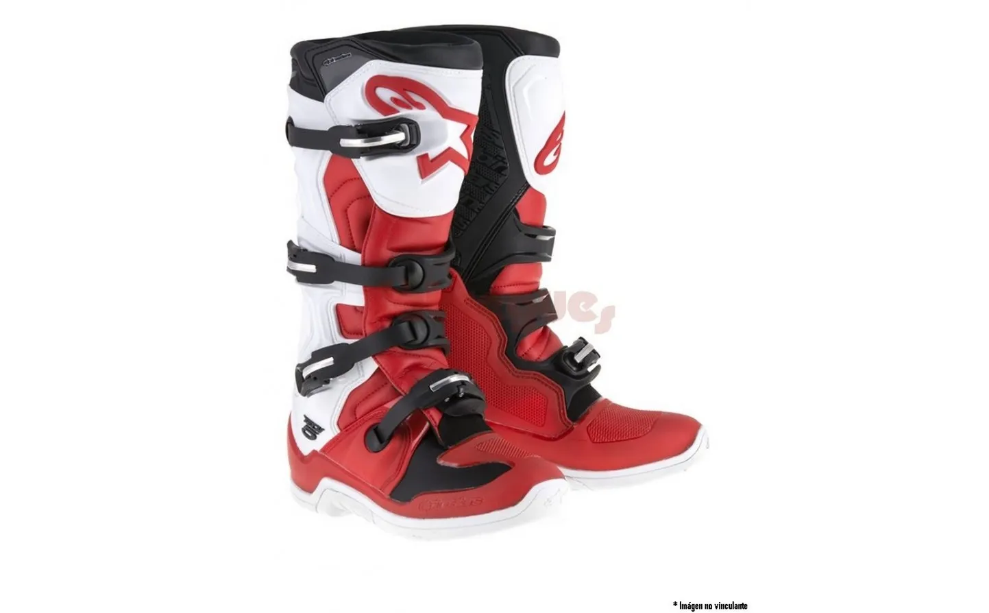 BOTAS MOTOCROSS ALPINESTARS TECH 5 ROJO BLANCO NEGRO 2016 |2015015321|