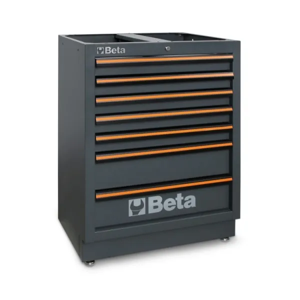 Cajonera fija con 7 cajones para mobiliario para taller C45PRO 2.0