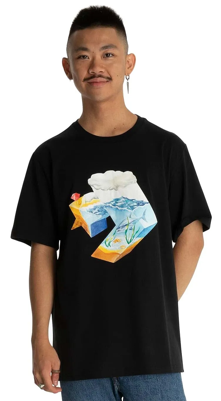 CAMISA CONVERSE STAR CHEVRON OCEAN/10024746  A01/BLACK  MEN´S