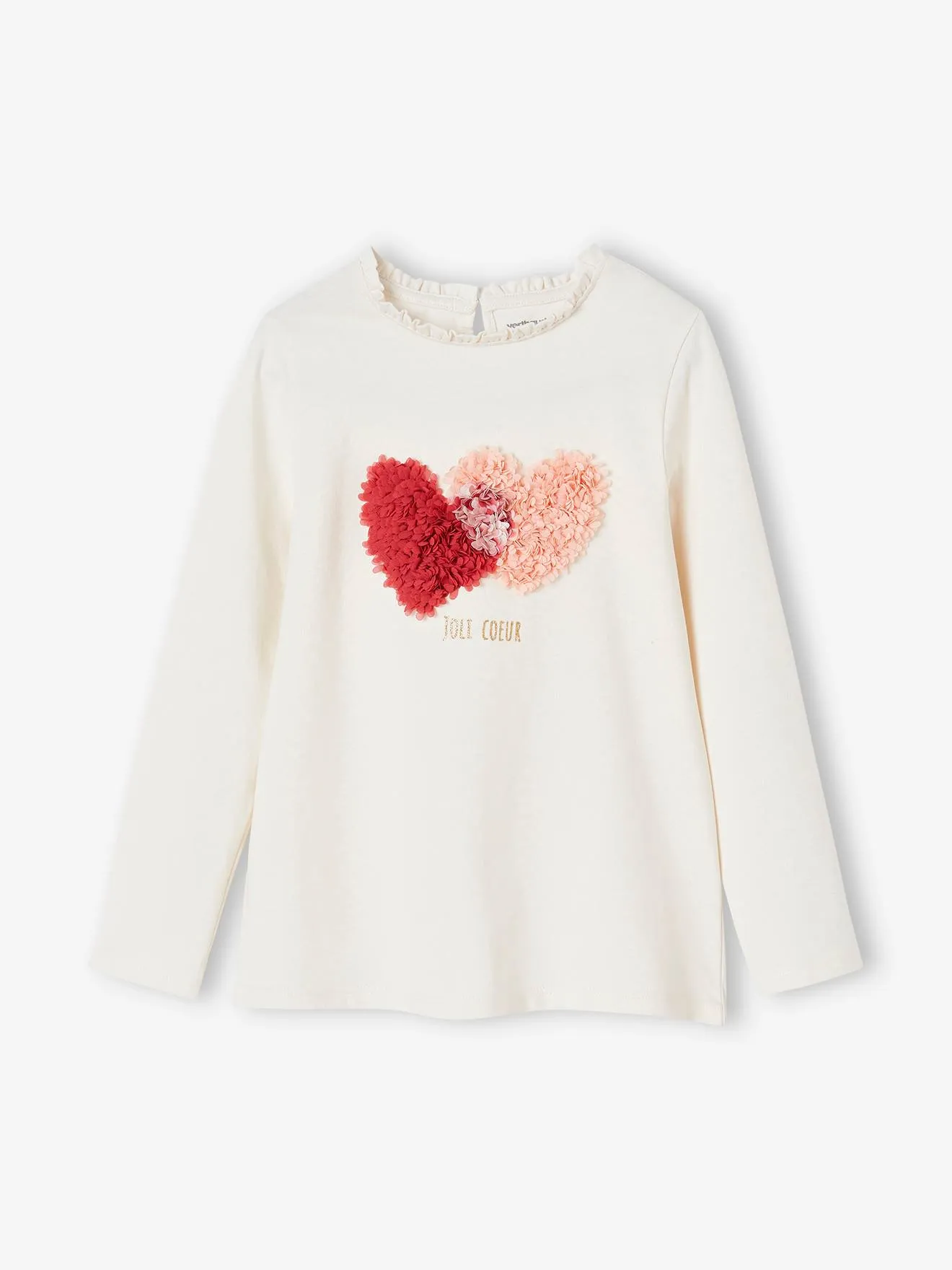 CAMISETA CON MOTIVO FANTASíA Y DETALLES DE FRUFRú OEKOTEX®, PARA NIñA