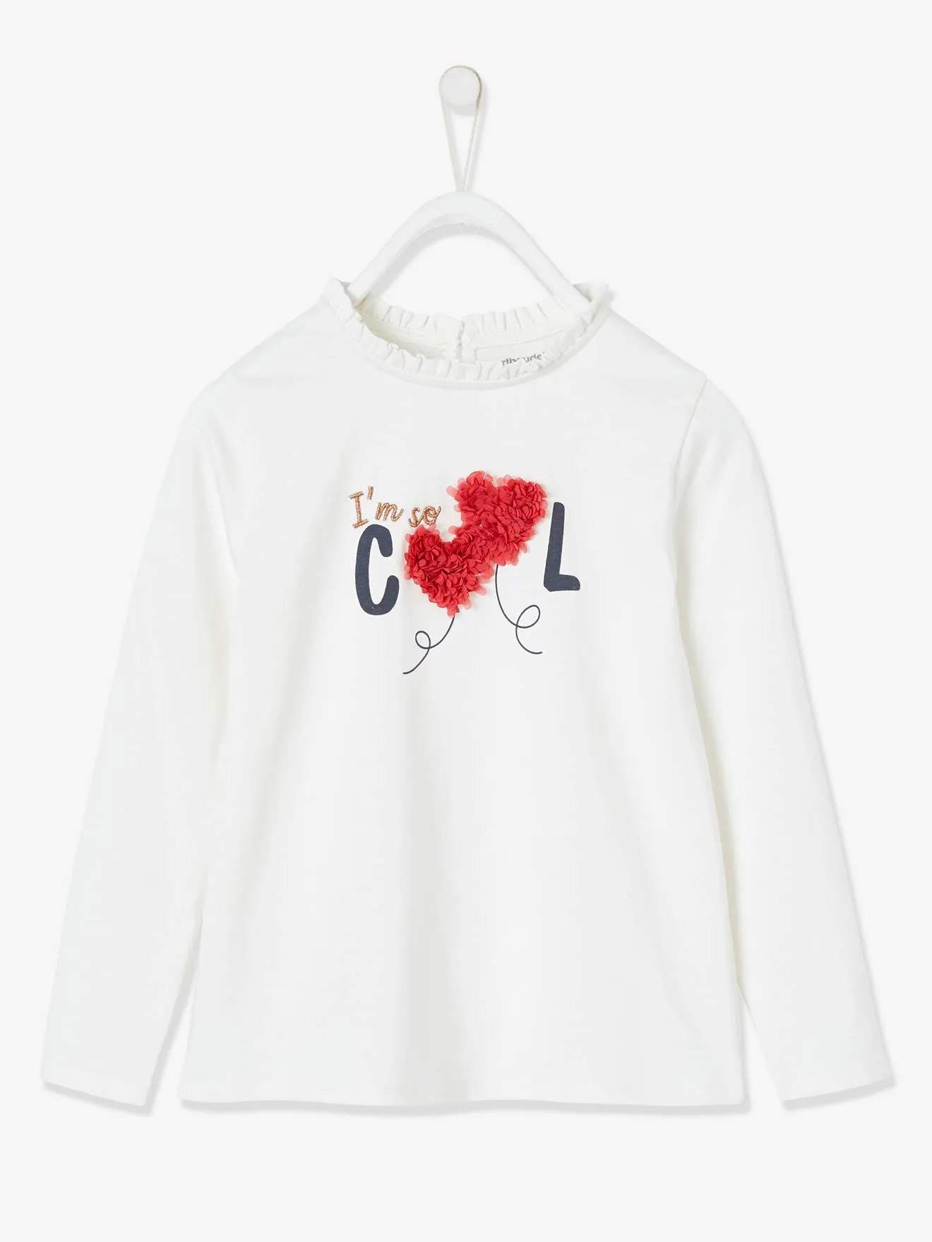 CAMISETA CON MOTIVO FANTASíA Y DETALLES DE FRUFRú OEKOTEX®, PARA NIñA