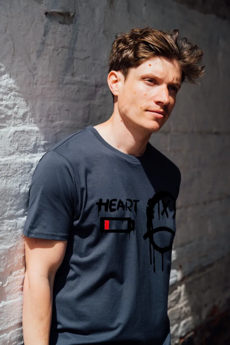 Camiseta de hombre GRAFFIC negra desgaste