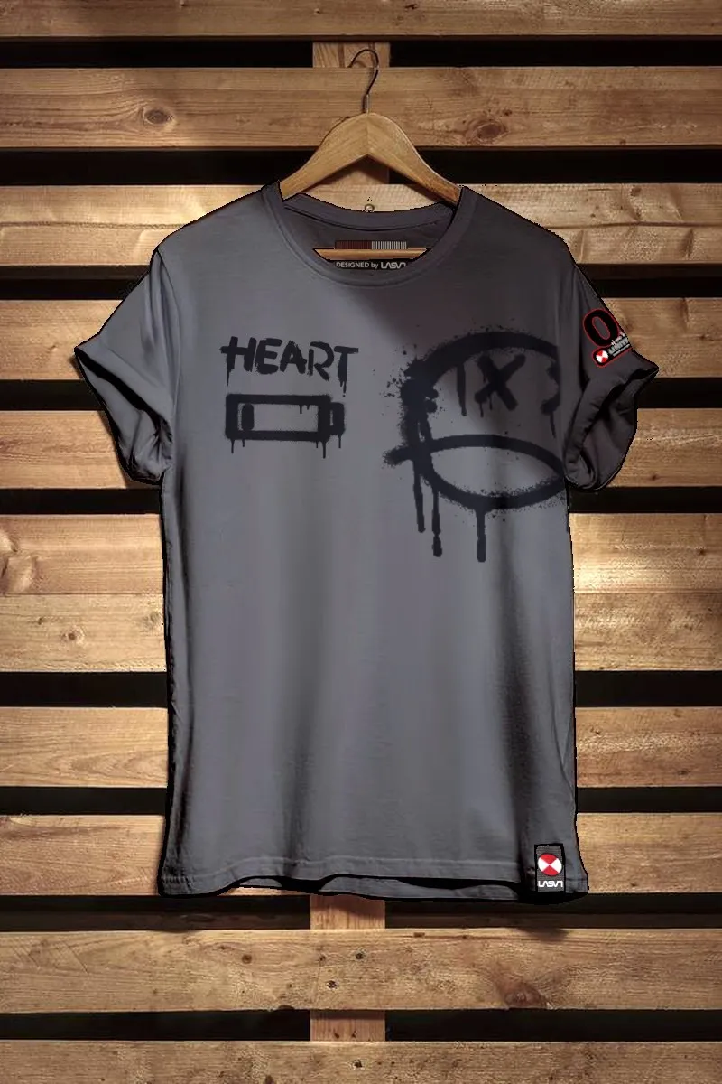 Camiseta de hombre GRAFFIC negra desgaste