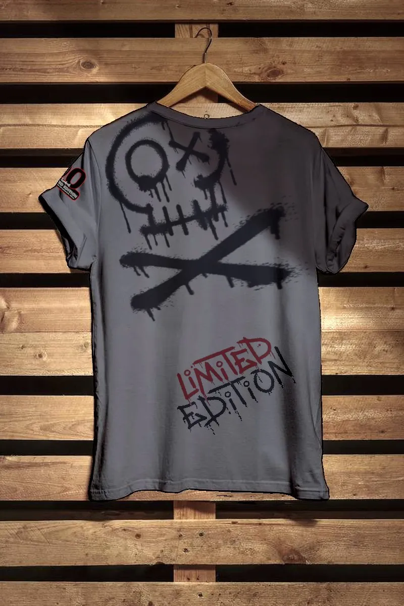 Camiseta de hombre GRAFFIC negra desgaste