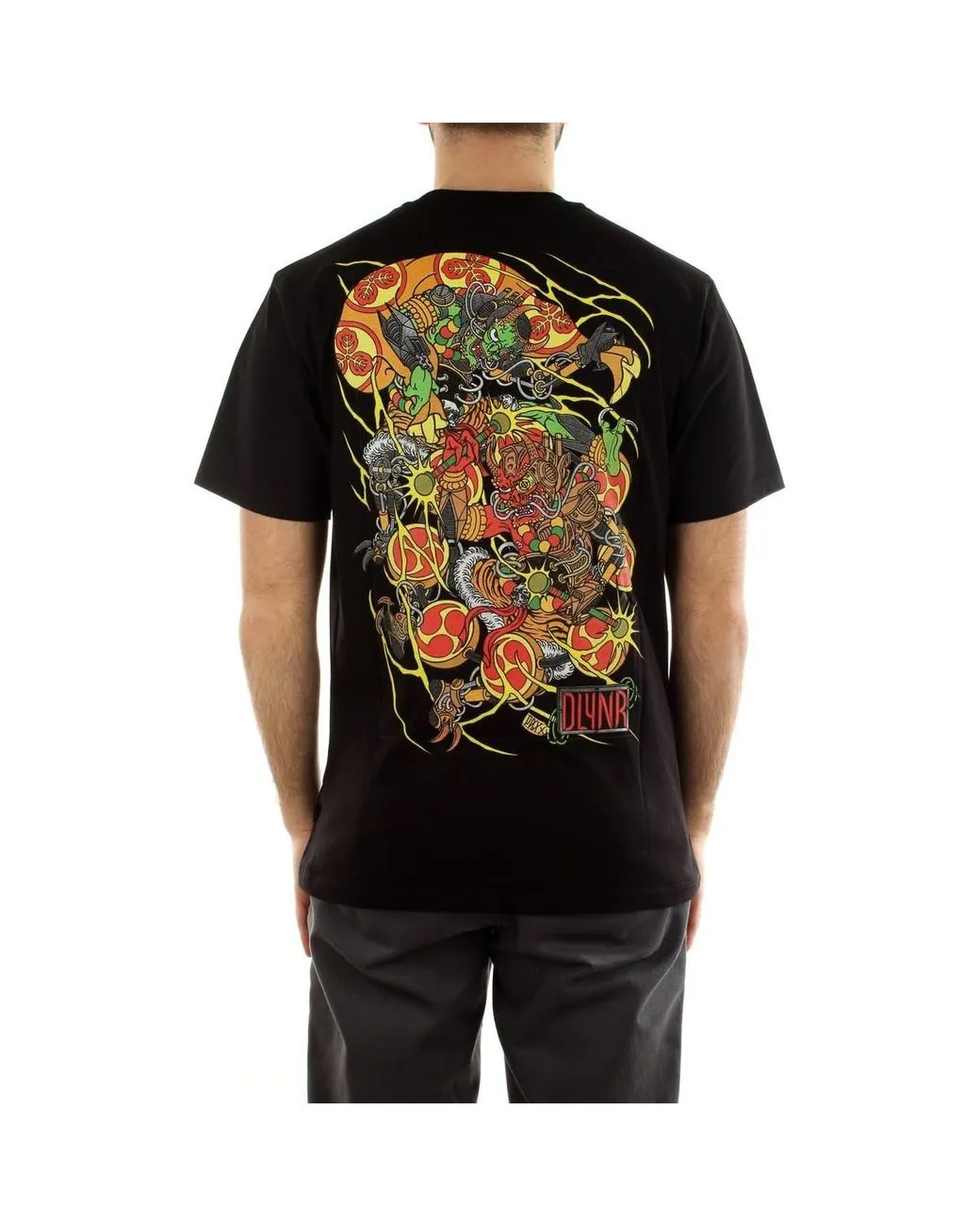 CAMISETA DOLLY NOIRE HOMBRE MANGA CORTA FUJIN & RAJIN TEE BLACK REF. TS414TA01 NEGRA