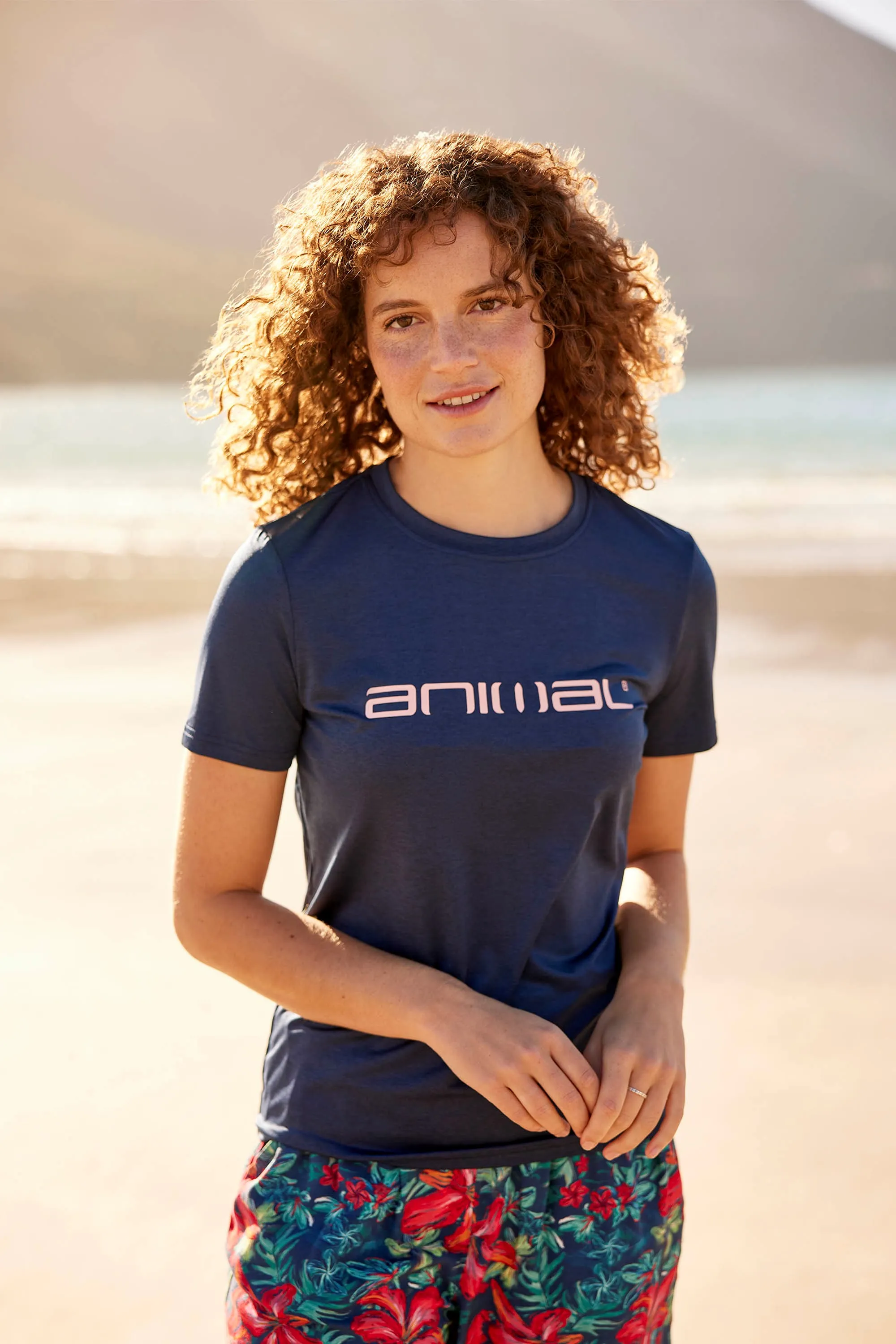Camiseta Latero de natación híbrida para mujer