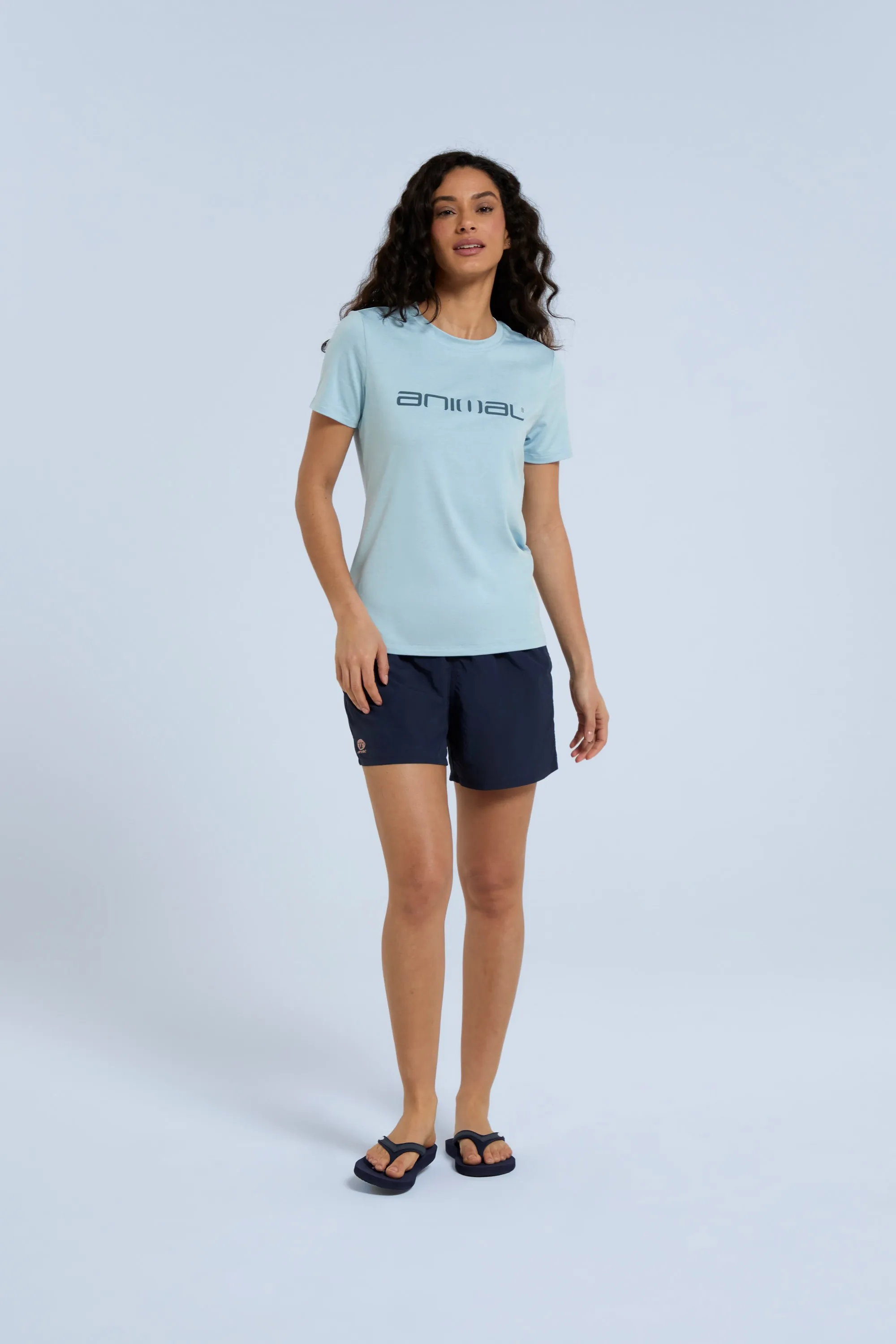 Camiseta Latero de natación híbrida para mujer