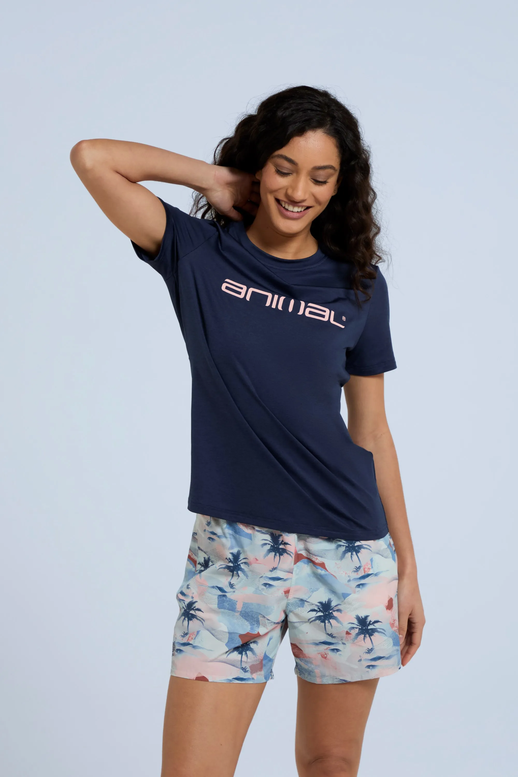 Camiseta Latero de natación híbrida para mujer