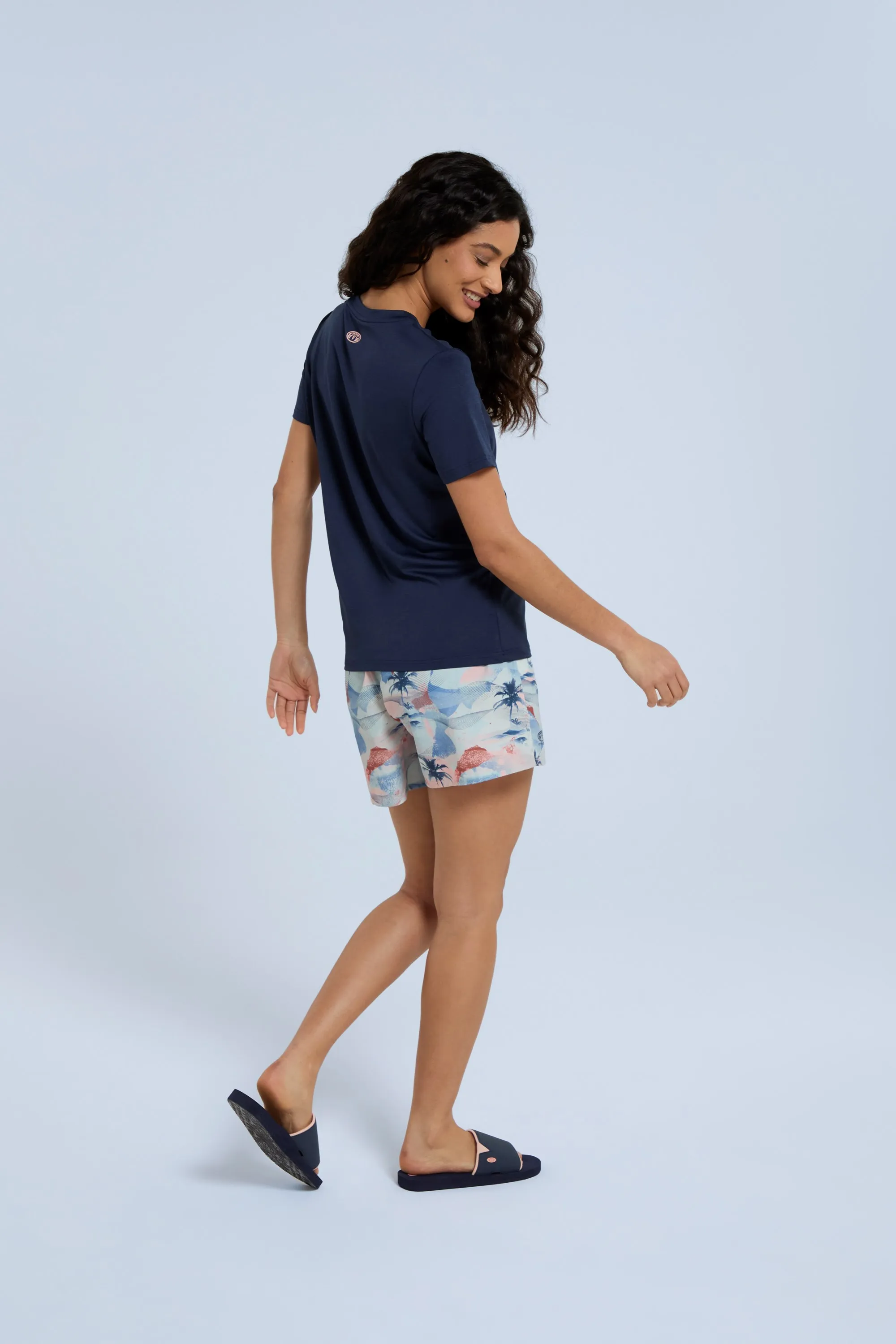 Camiseta Latero de natación híbrida para mujer