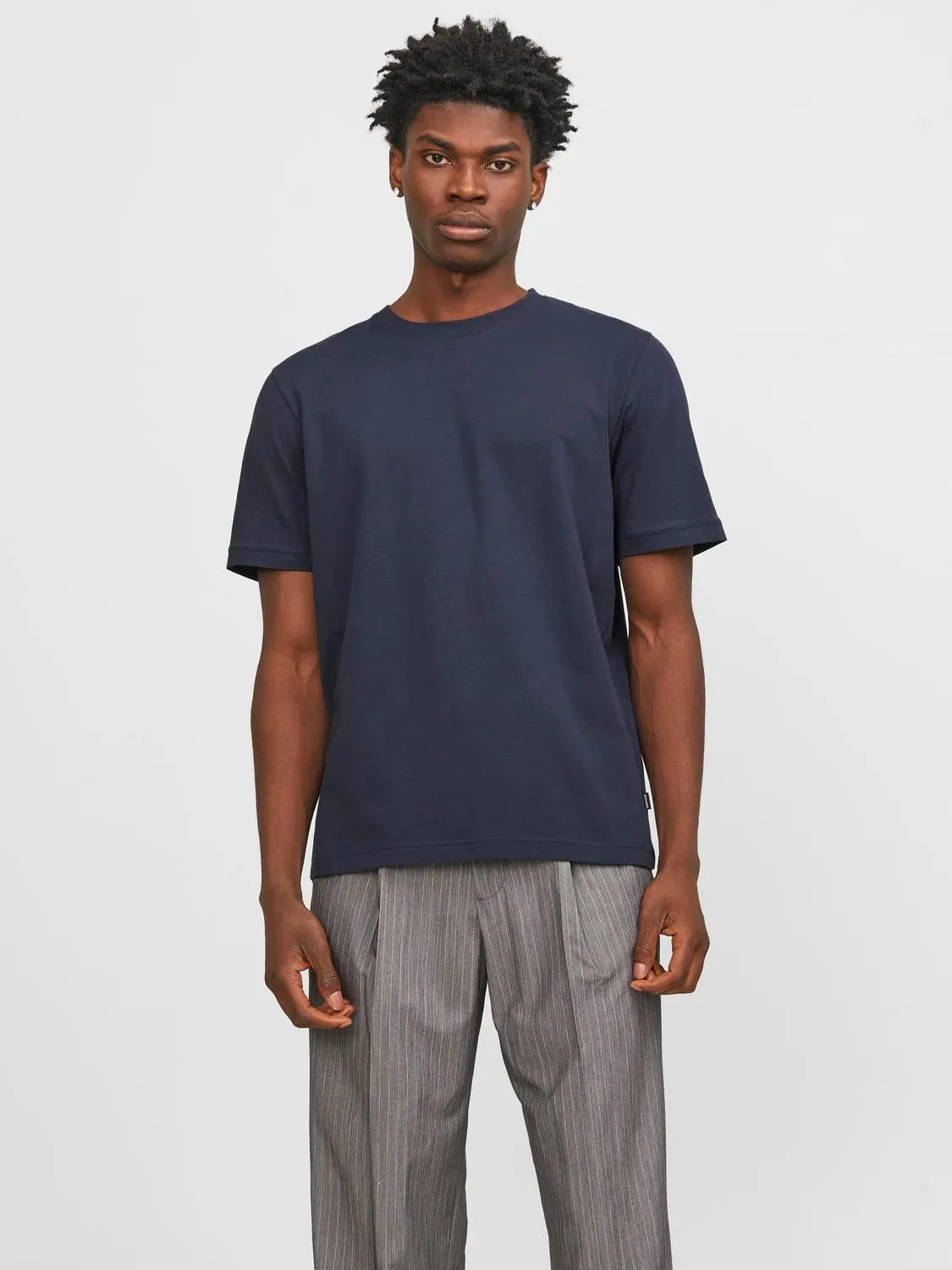 Camiseta Liso Cuello redondo | Azul oscuro | Jack & Jones®