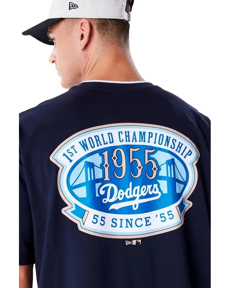 Camiseta new era marino dodgers wrld series drp shldr tee losdod