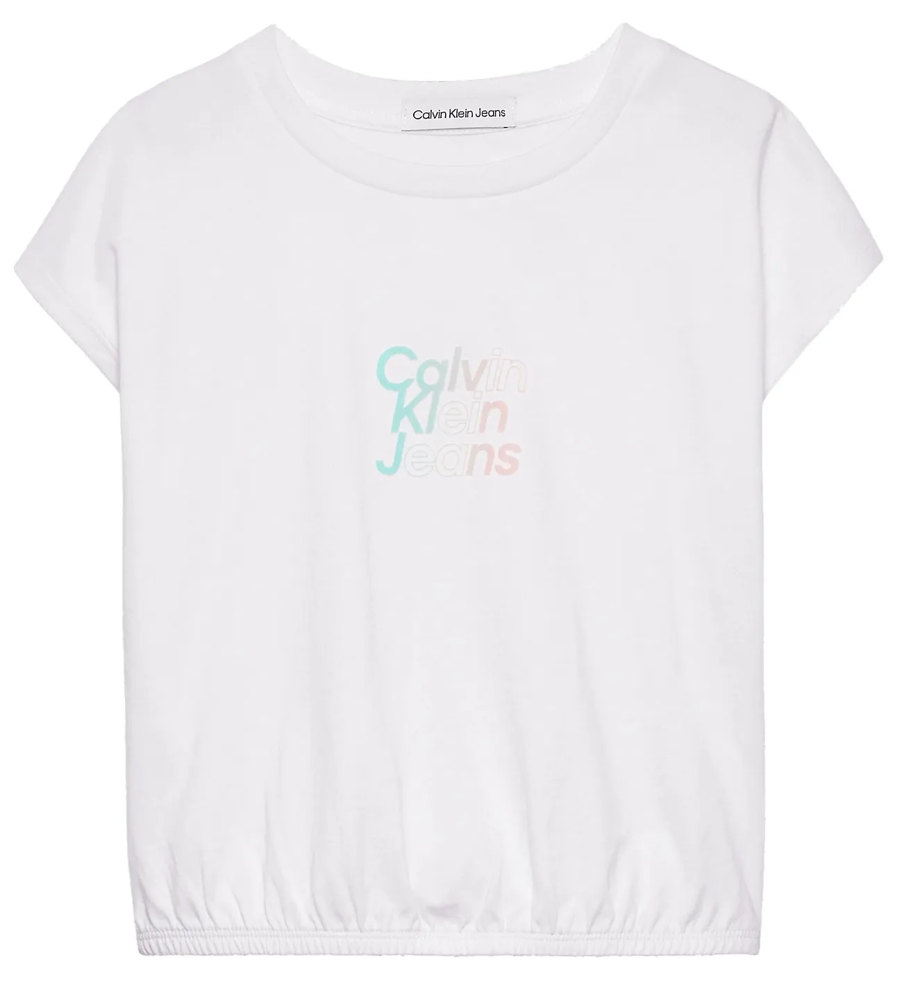 CAMISETA NIÑA  CK GRADIENT FLOCK BXY CP SS TSHI
