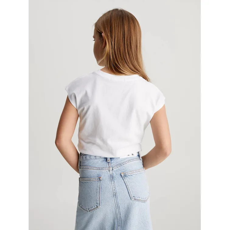CAMISETA NIÑA  CK GRADIENT FLOCK BXY CP SS TSHI