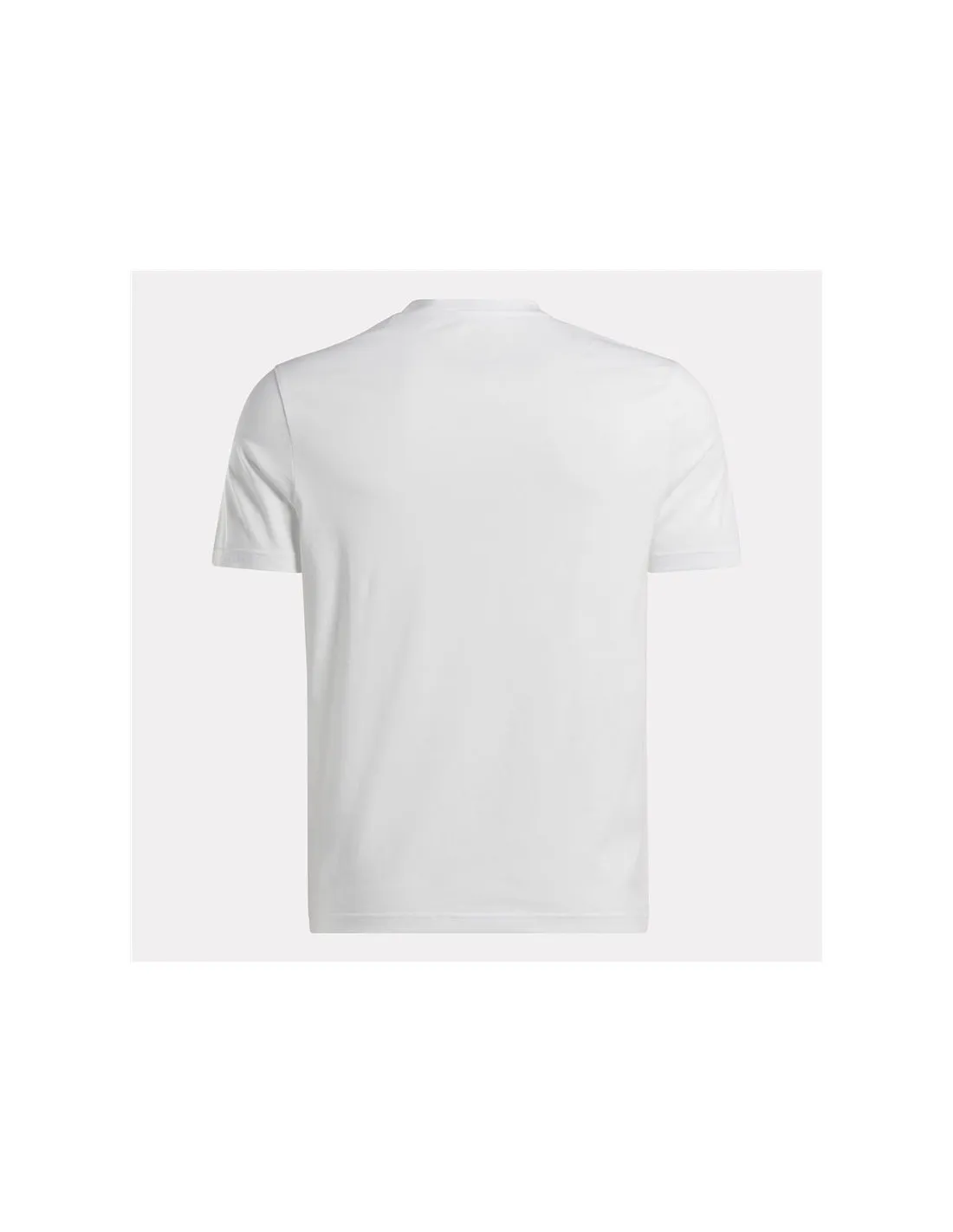 Camiseta Reebok Identity Big Stacked Logo Hombre Blanco
