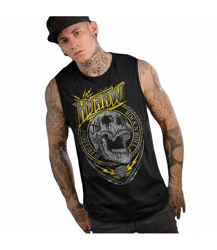 CAMISETA SIN MANGAS DE BALONCESTO ROCK & ROLL HOMBRE | HYRAW | SU23M06