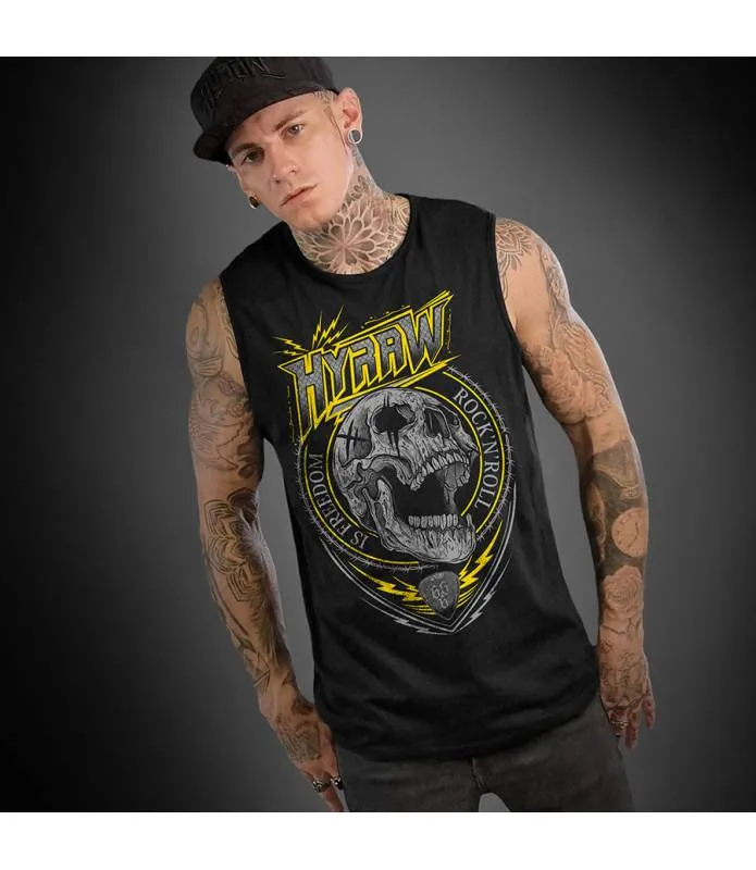 CAMISETA SIN MANGAS DE BALONCESTO ROCK & ROLL HOMBRE | HYRAW | SU23M06