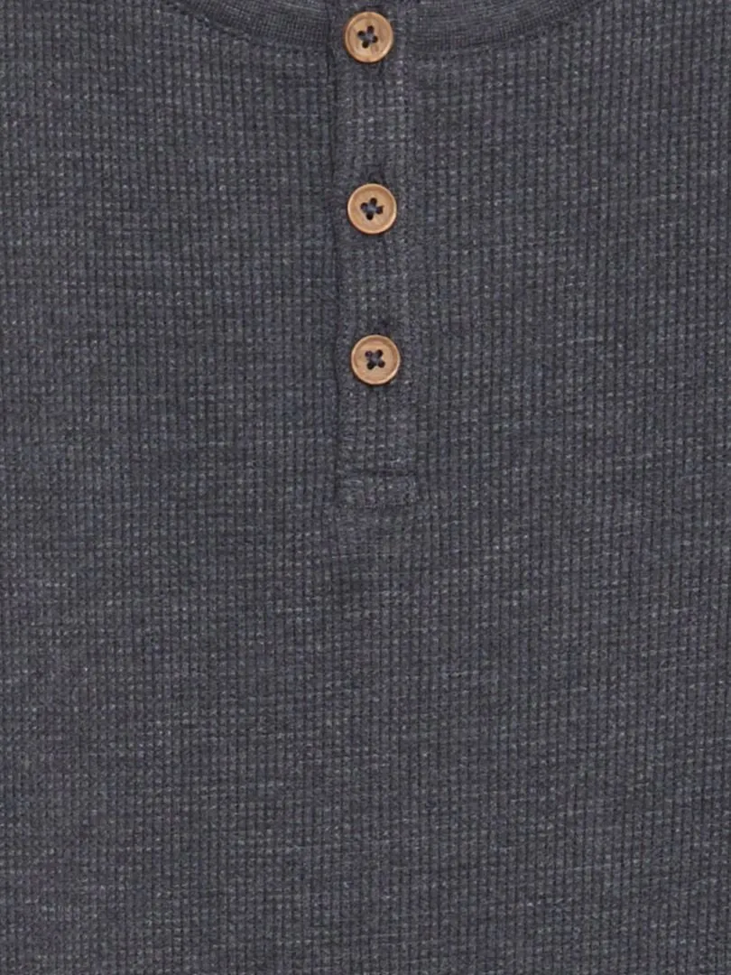CAMISETA TEXTURIZADA CON CUELLO PANADERO  NEGRO