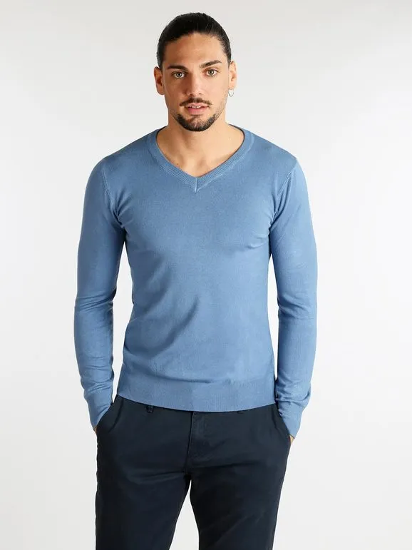 Cashtouch Jersey de color liso para hombre.