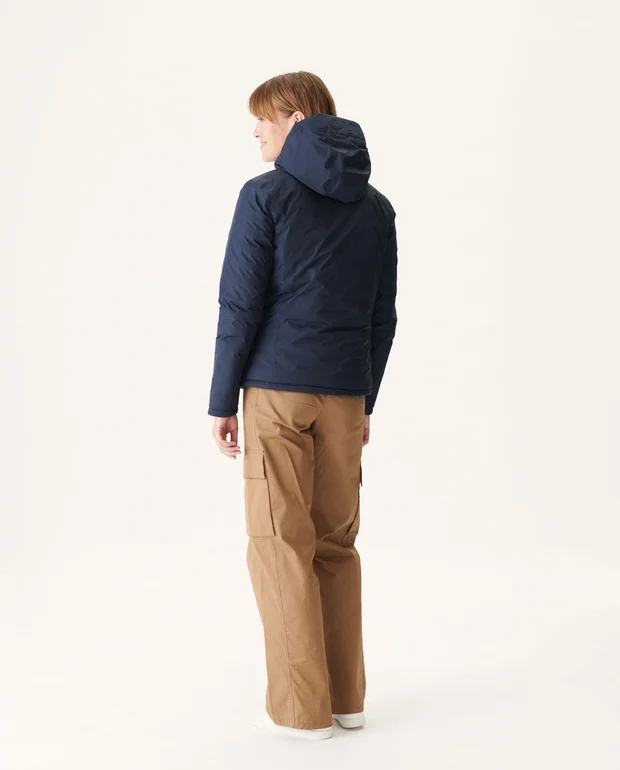 Chaqueta con capucha Jott VIENNE de plumas pato reversible Mujer  FW22WJAC11 – 104 marine Justoverthetop azul marino