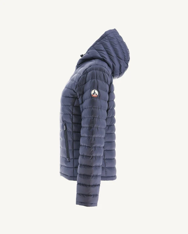 Chaqueta con capucha Jott VIENNE de plumas pato reversible Mujer  FW22WJAC11 – 104 marine Justoverthetop azul marino
