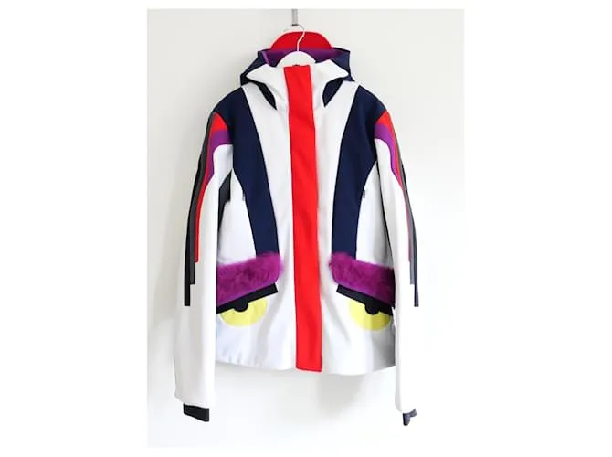 Chaqueta de esquí Fendi Monster Eye Trim Multicolor 