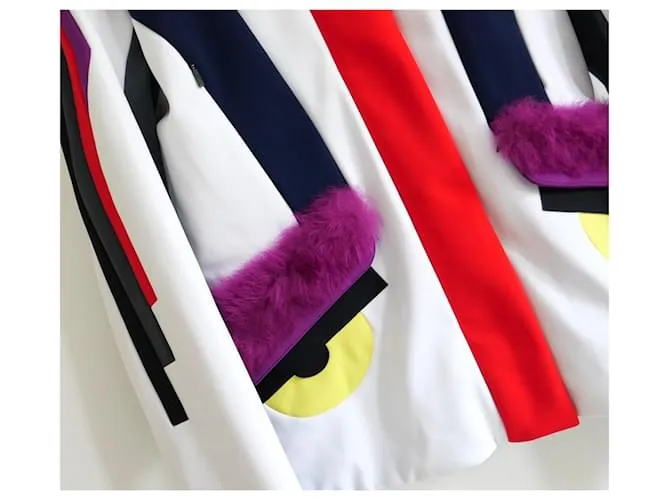Chaqueta de esquí Fendi Monster Eye Trim Multicolor 