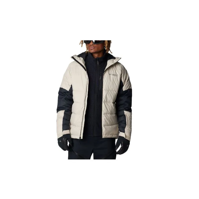 Chaqueta de esquí impermeable de plumón para hombre Columbia Roaring Fork (Dark Stone / Black)