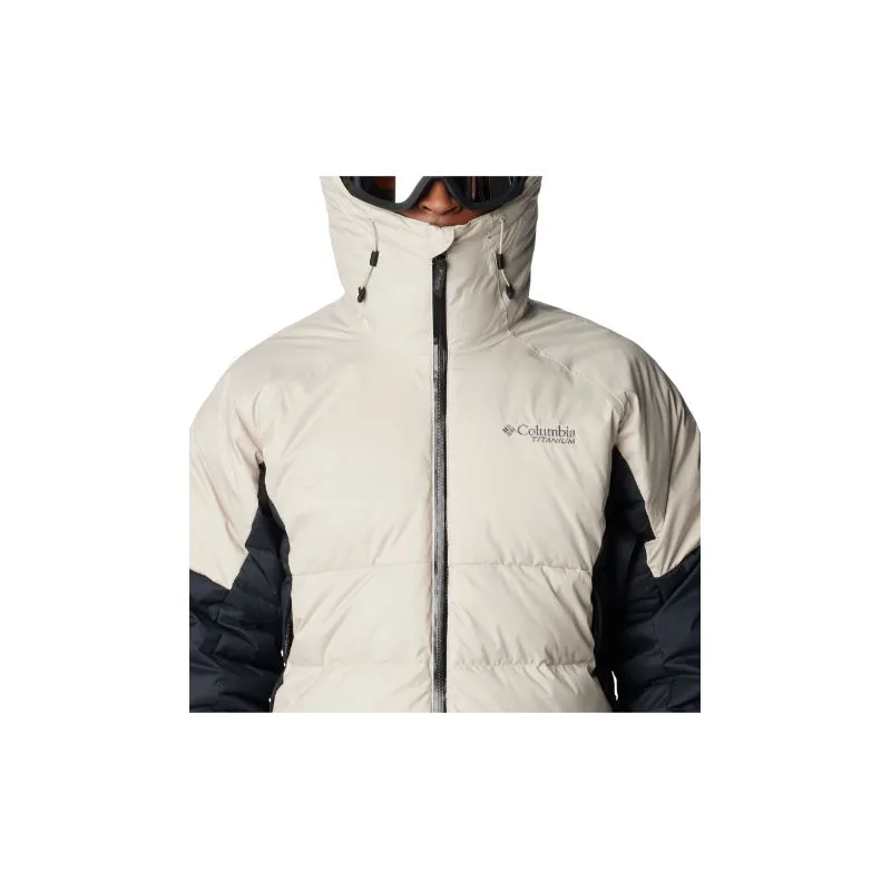 Chaqueta de esquí impermeable de plumón para hombre Columbia Roaring Fork (Dark Stone / Black)