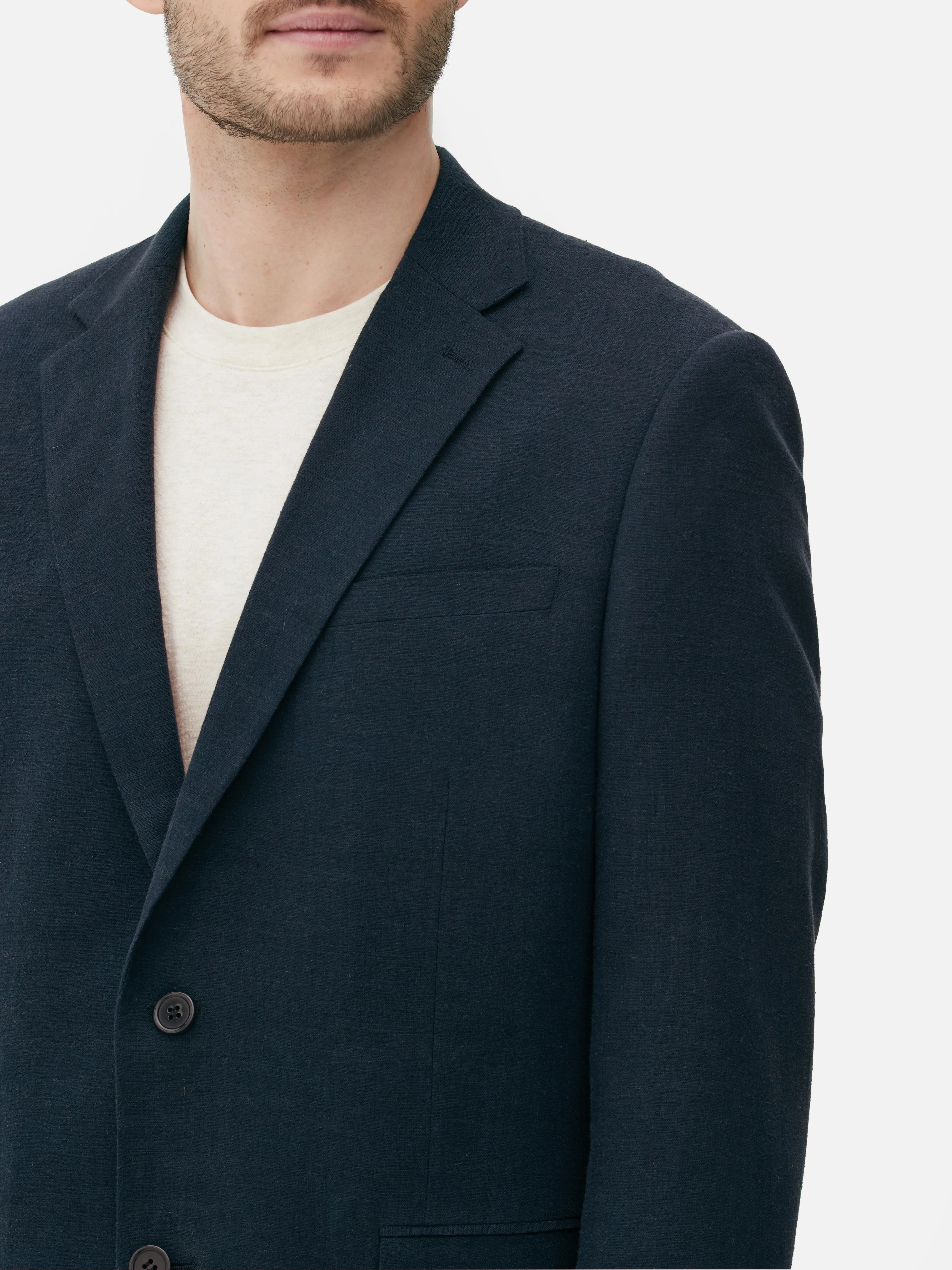 Chaqueta de traje con botonadura simple de Kem