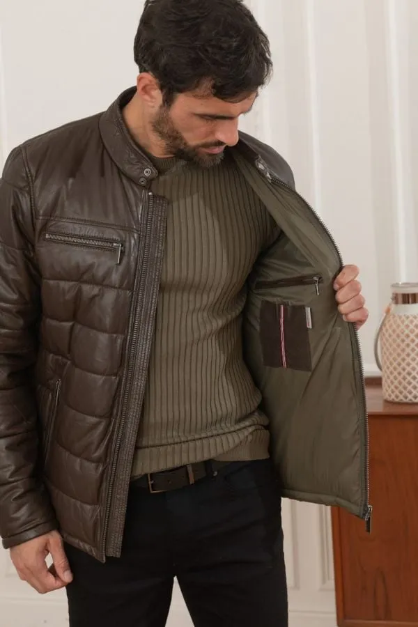 Chaqueta Hombre Oakwood Edwin Marron Fonce 504