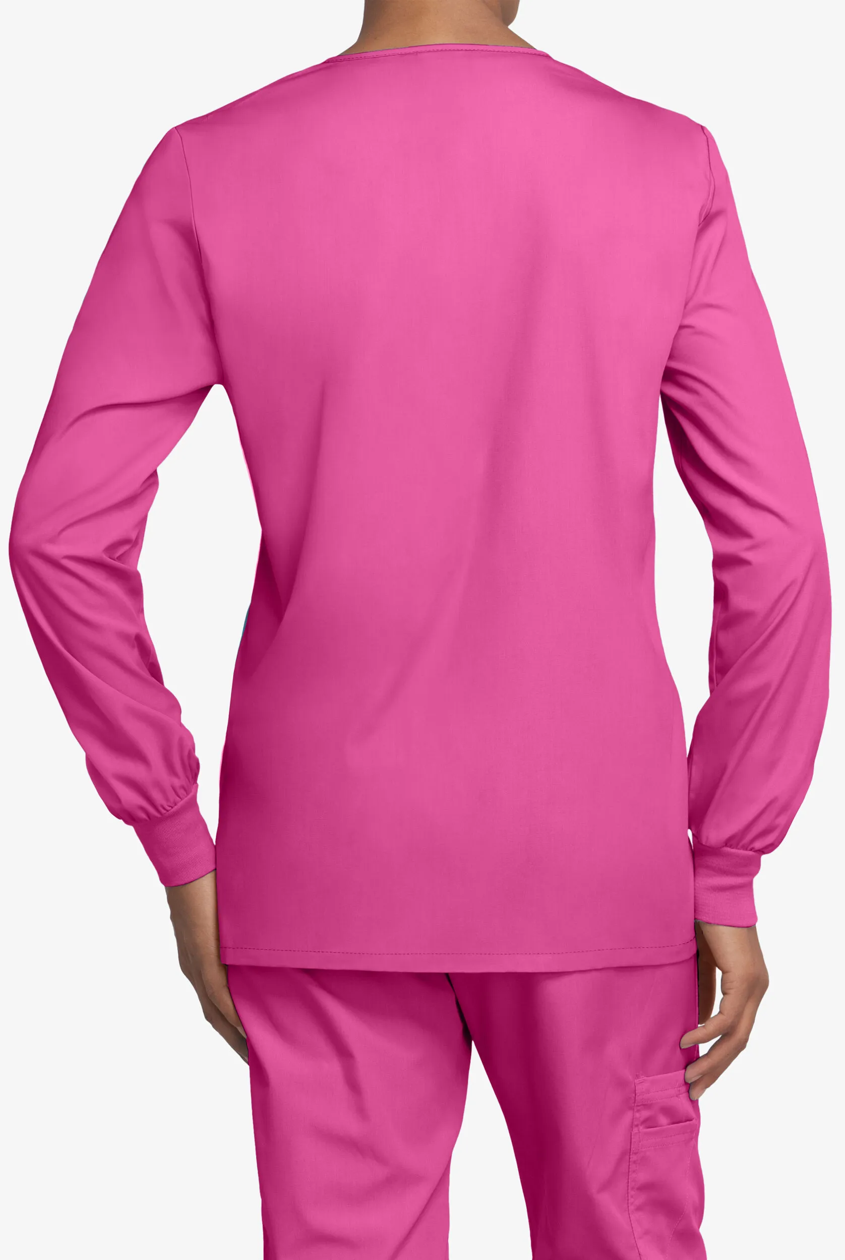 Chaqueta médica abrigada Cherokee Workwear con botones a presión y 3 bolsillos para mujer