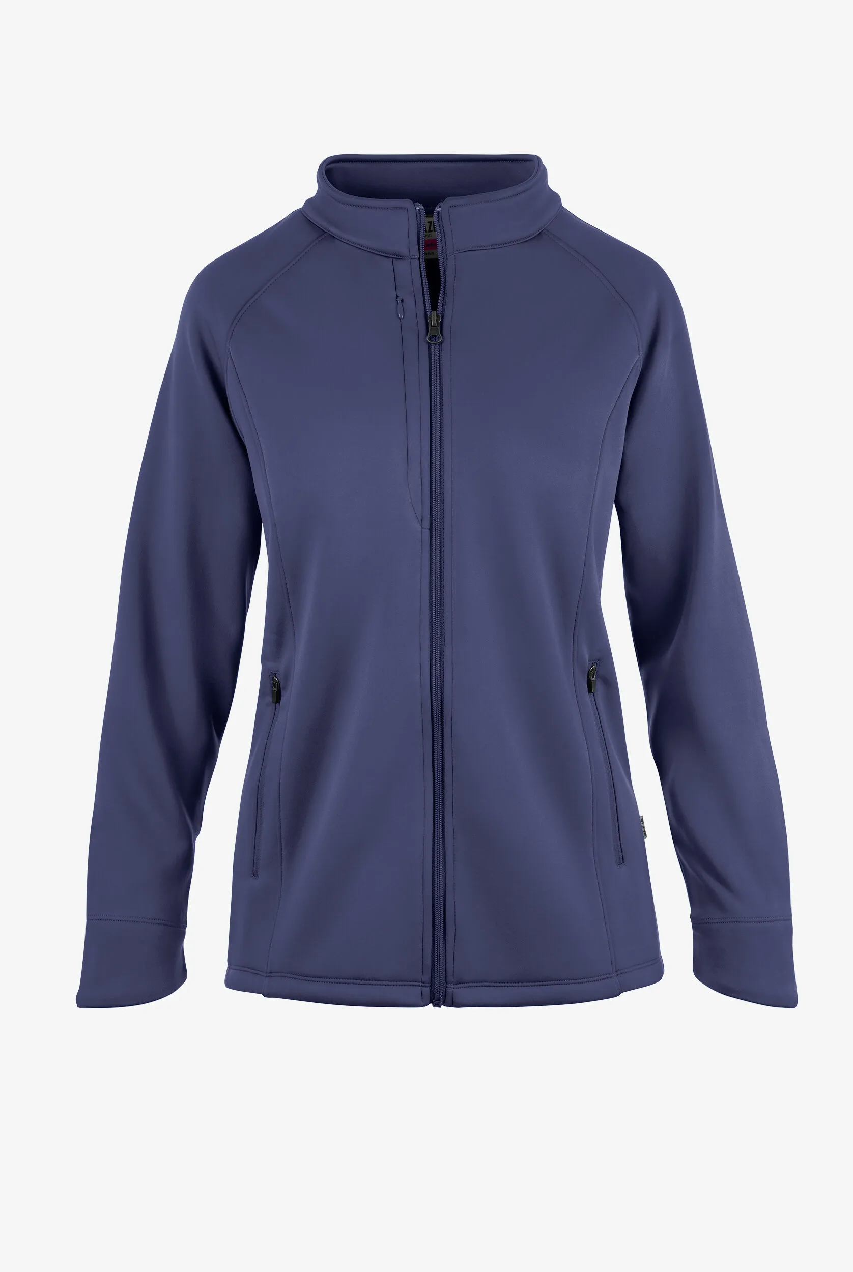 Chaqueta médica de felpa Maevn Blaze con mangas raglán y 5 bolsillos para mujer