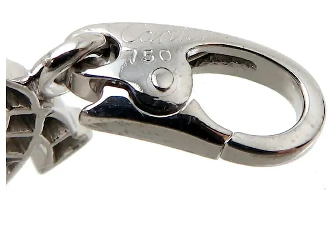 Charm de diamante Cartier 2C para damas en oro blanco de 18K 
