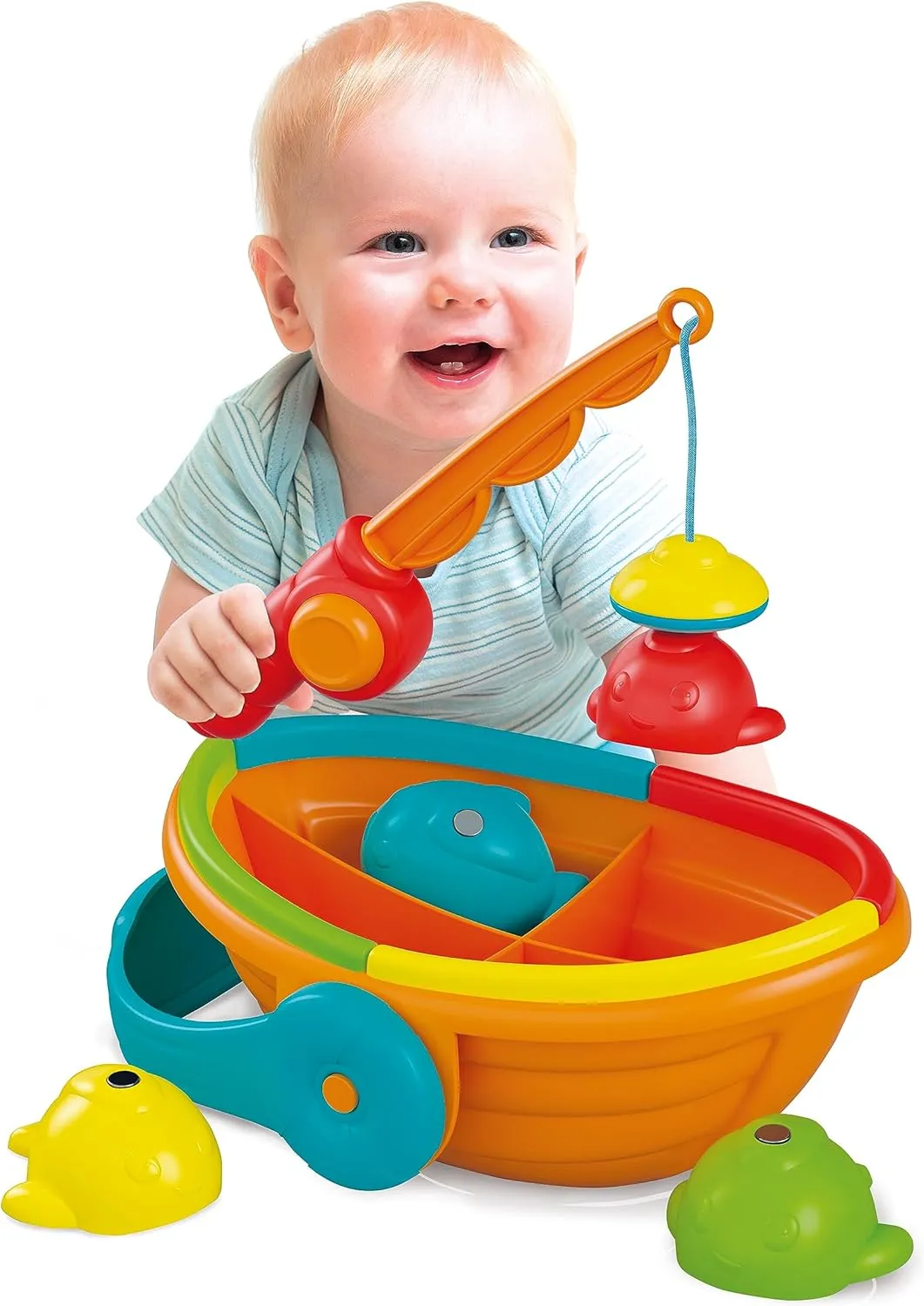 CLEMENTONI  PLAY FOR FUTUREPESCA  APRENDE JUEGO EDUCATIVO ACTIVIDADES BEBé ENCAJES Y CONSTRUCCIONES A PARTIR DE 12 MESES (1768