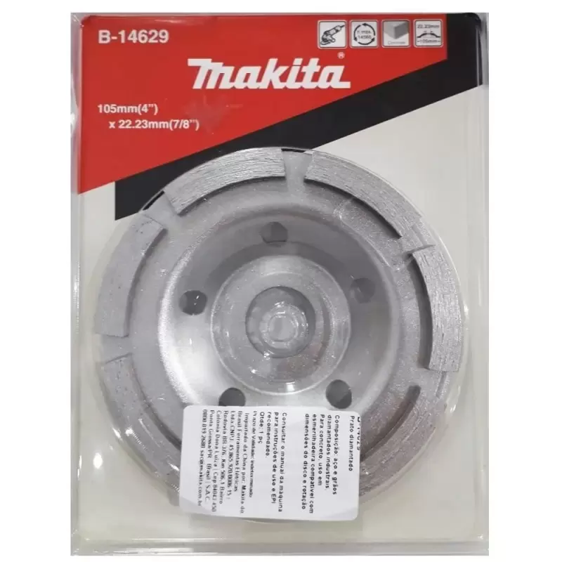 COPA DIAMANTADA P/CONCRETO 105X22MM MAKITA B14629