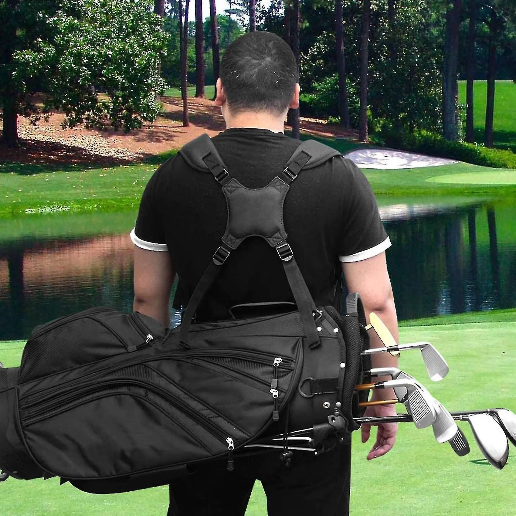 Correa de hombro de golf portátil Correa de bolso de golf Correa de hombro confort