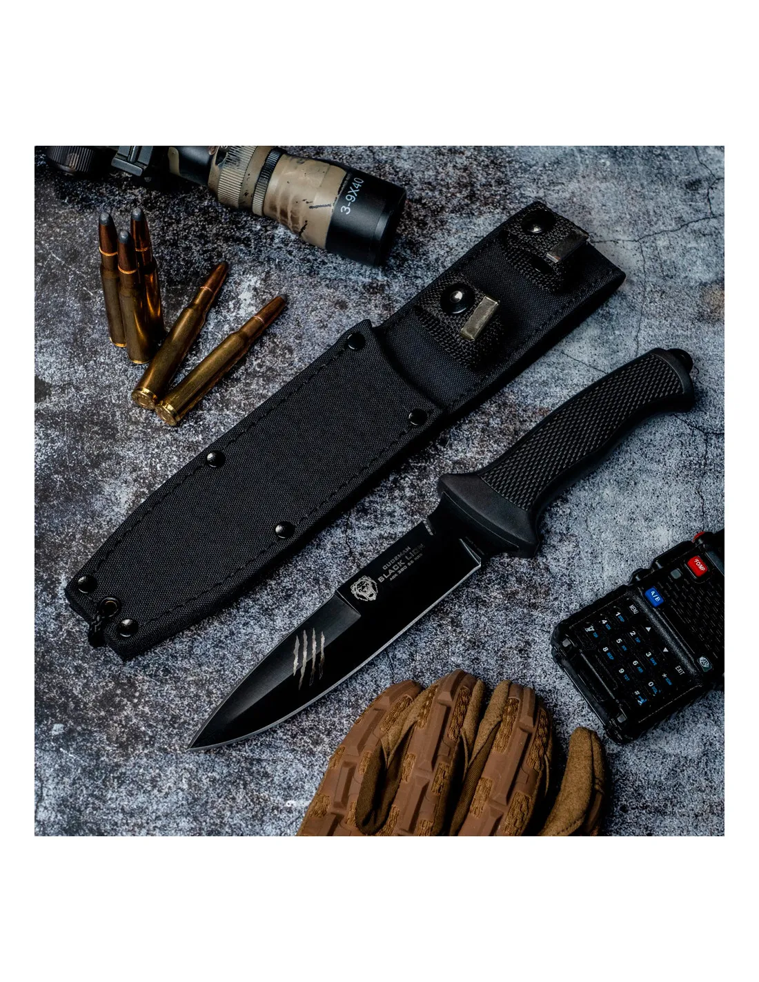 Cuchillo táctico Black Lion de Cudeman (27 cm.)