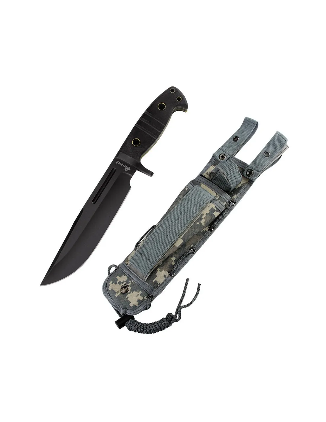 Cuchillo táctico Third hoja negra, (35 cm.)